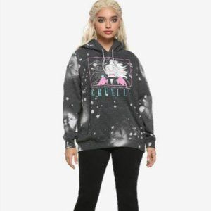 Cruella De Ville Hoodie Sweatshirt Small Villains Rage Tie Dye Dalmatians New